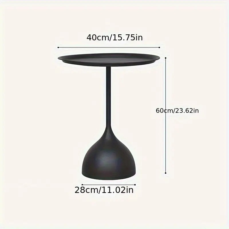 Iron Art Side Table 1pc Modern Nordic Iron Art Side Table - Minimalist Creative End Table for Living Room - Uncharged Iron Construction, No Upholstery