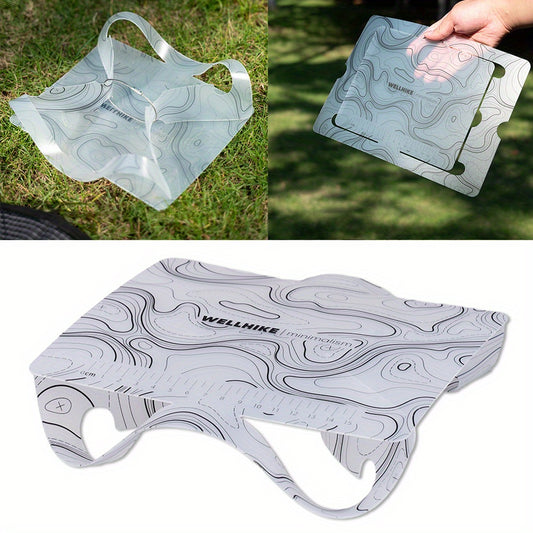 68G Heavy-Duty Folding Camping Table & Cutting Board - Portable Outdoor Table with Non-Slip, Orange\u002F,