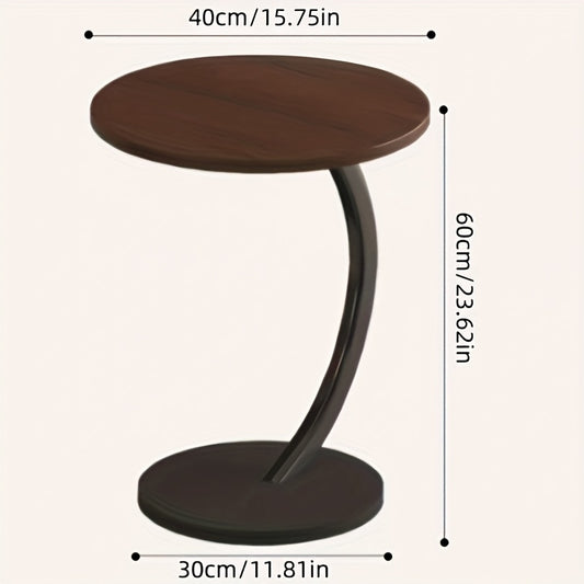 Compact Walnut-shaped RV Table With A Sturdy Metal Frame - Modern And Lightweight RV Table Suitable For RVs, Versatile Home Decor,