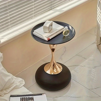 Modern Nordic Iron Side Table - Space-Saving Small Coffee Table for Living Room, Bedroom, Balcony - Ideal for Halloween, Women's Day, Valentine's,