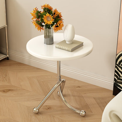 Black Nordic Side Table Round Black Nordic-Inspired Side Table - Versatile for Living Room, Bedroom, or Office Chic