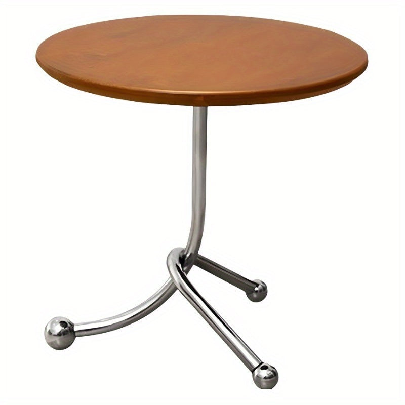 Black Nordic Side Table Round Black Nordic-Inspired Side Table - Versatile for Living Room, Bedroom, or Office Chic