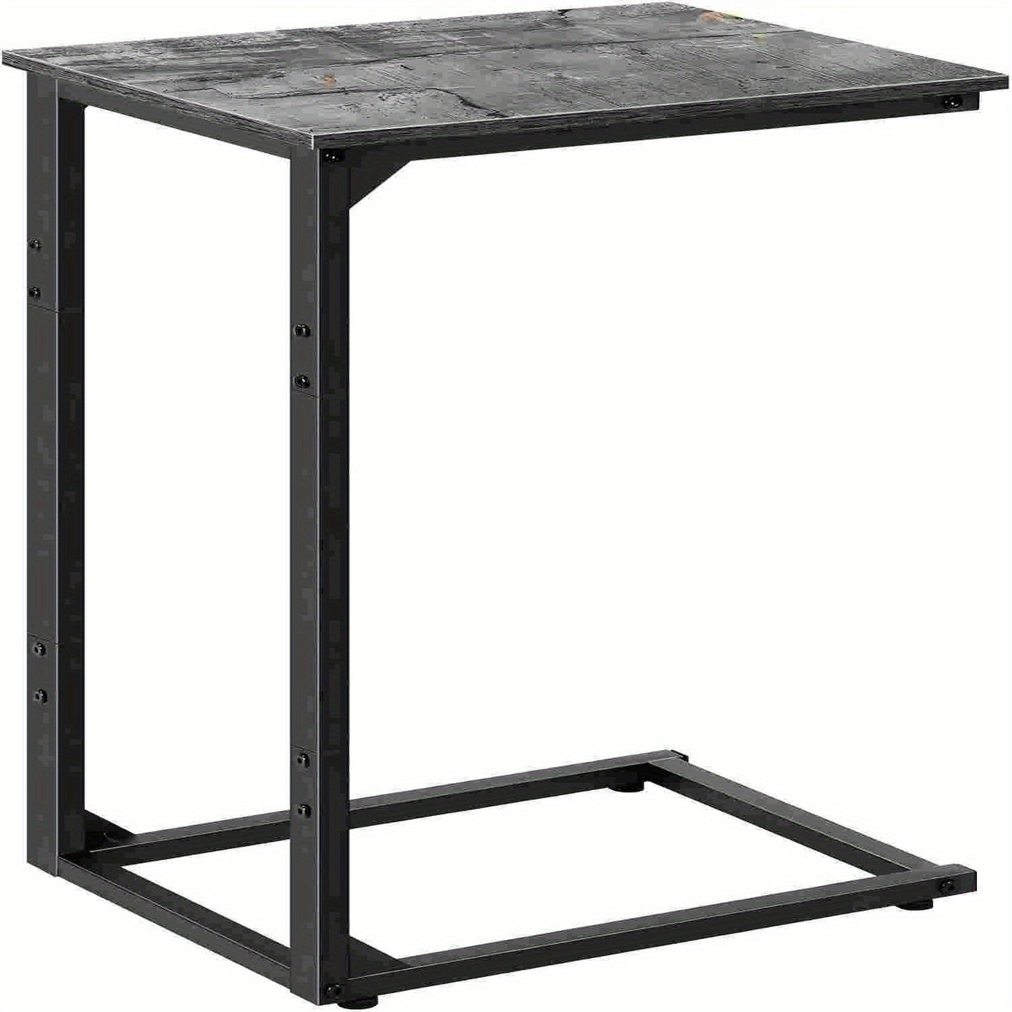 Sofa side table, C shape sofa snack table, bedroom bedside table, sofa coffee table table, can slide into the sofa below, suitable for living room, bedroom