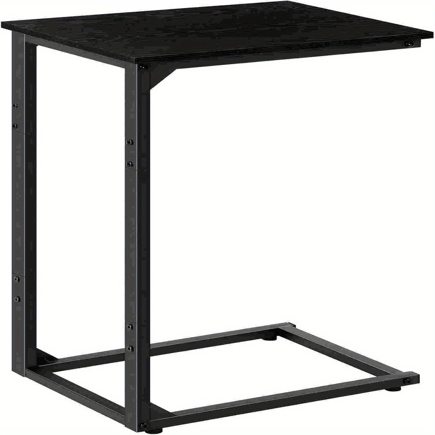 Sofa side table, C shape sofa snack table, bedroom bedside table, sofa coffee table table, can slide into the sofa below, suitable for living room, bedroom
