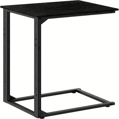 Sofa side table, C shape sofa snack table, bedroom bedside table, sofa coffee table table, can slide into the sofa below, suitable for living room, bedroom