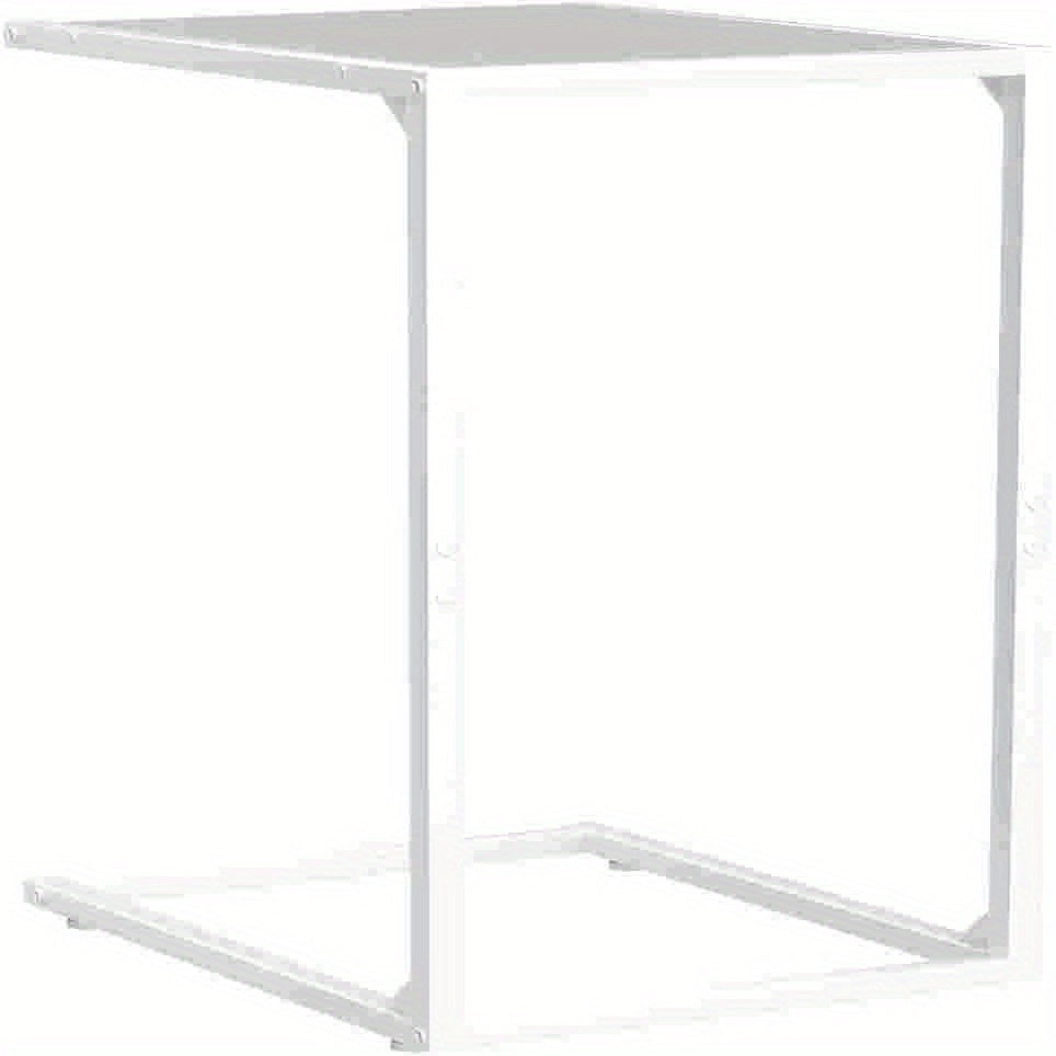 Sofa side table, C shape sofa snack table, bedroom bedside table, sofa coffee table table, can slide into the sofa below, suitable for living room, bedroom
