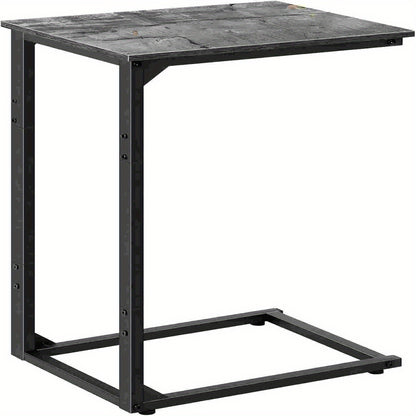 Sofa side table, C shape sofa snack table, bedroom bedside table, sofa coffee table table, can slide into the sofa below, suitable for living room, bedroom