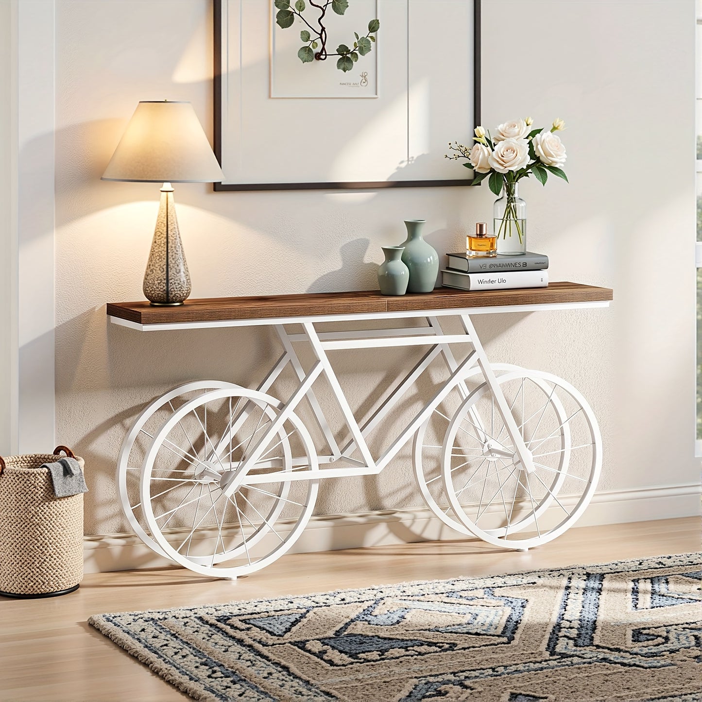 Retro Bicycle Console Table