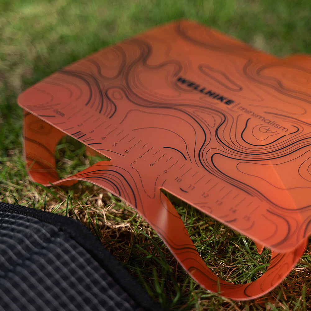 68G Heavy-Duty Folding Camping Table & Cutting Board - Portable Outdoor Table with Non-Slip, Orange\u002F,