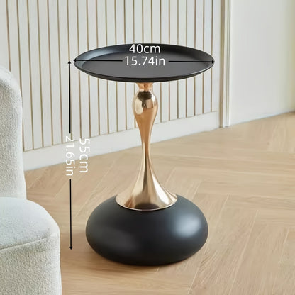 This Is a Special Gift That Can Be Given to Family And Friends. Handmade White Round Table Coffee Table, Creative Side Cabinet, Living Room Sofa Side Table,