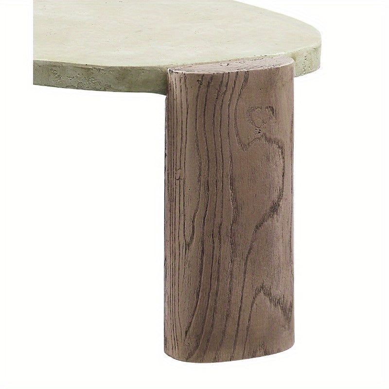 Dayana Modern & Oak Finish Coffee Table with Sturdy Legs - No Assembly Required, Durable Contemporary Design for Living Room, Office, or Lounge,