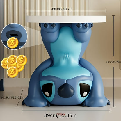Disney Stitch Table Disney Stitch Table - Adorable Handcrafted End Table with Cute Alien Character Design | Unique Coffee Table for Anime & Cartoon Fans | Durable,