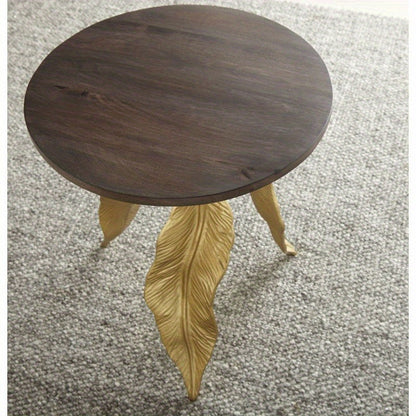 Specialty coffee table, side table, tea table, unique leaf-shaped feet, home decoration, unique shape but versatile, suitable for living room, bedroom, lounge, etc.