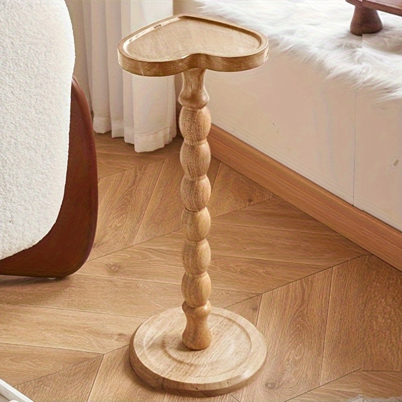 Modern Round Wooden Side Table- Multifunctional Coffee Table, Suitable for Living Room, Sofa, Bedroom, Mixed Color Wooden Plant Stand, Home Decor Furniture