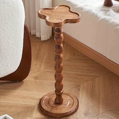 Modern Round Wooden Side Table- Multifunctional Coffee Table, Suitable for Living Room, Sofa, Bedroom, Mixed Color Wooden Plant Stand, Home Decor Furniture