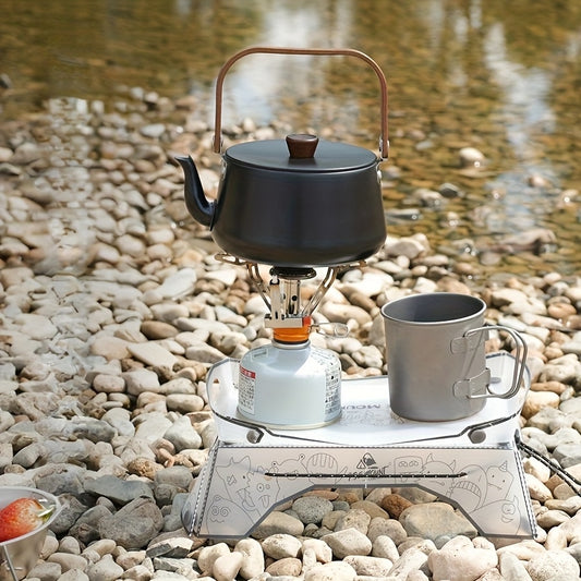 Ultra-Lightweight Portable Folding Camping Table - Heavy-Duty PP Material with Interlocking Clamps,