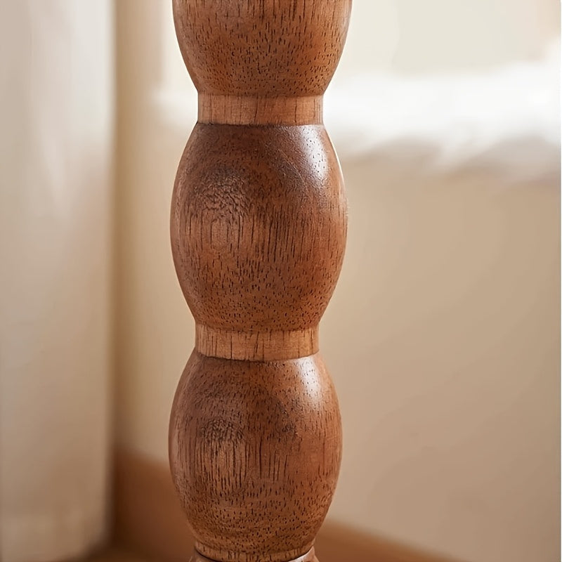 Modern Round Wooden Side Table- Multifunctional Coffee Table, Suitable for Living Room, Sofa, Bedroom, Mixed Color Wooden Plant Stand, Home Decor Furniture