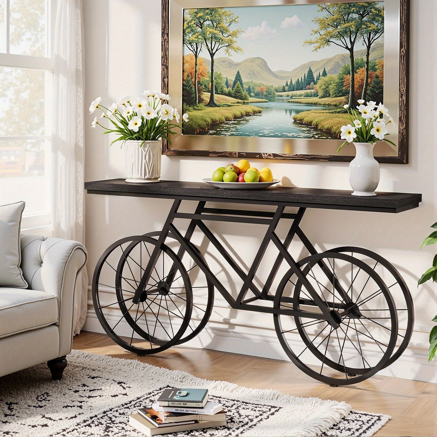 Retro Bicycle Console Table