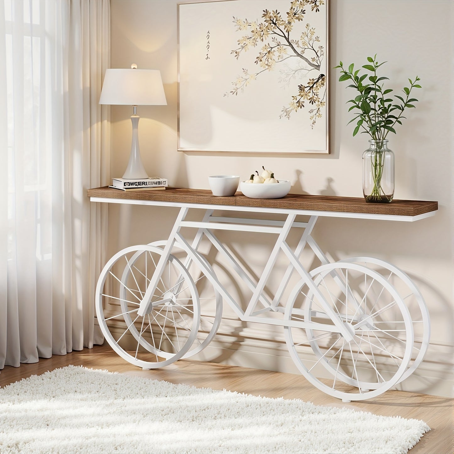 Retro Bicycle Console Table