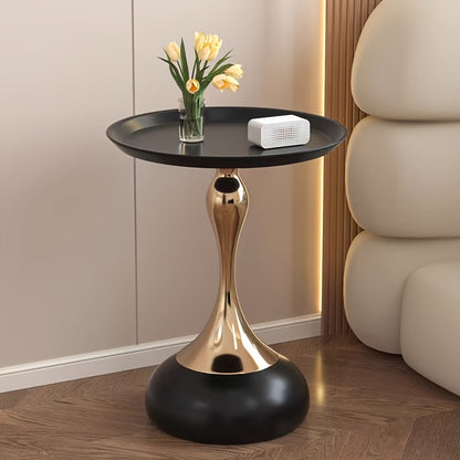 Modern Nordic Iron Side Table - Space-Saving Small Coffee Table for Living Room, Bedroom, Balcony - Ideal for Halloween, Women's Day, Valentine's,