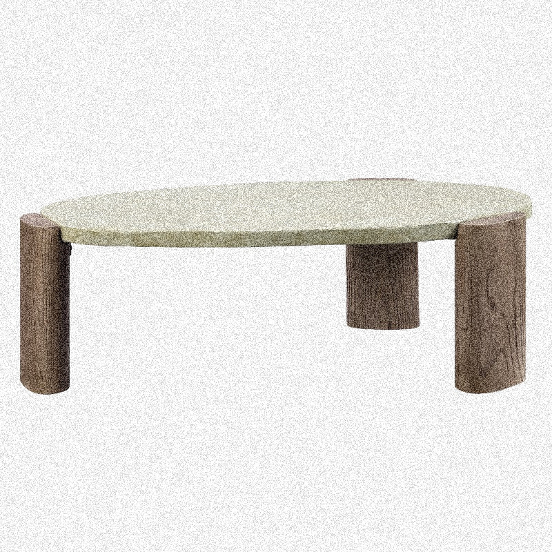Dayana Modern & Oak Finish Coffee Table with Sturdy Legs - No Assembly Required, Durable Contemporary Design for Living Room, Office, or Lounge,
