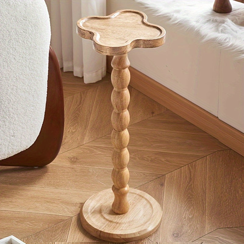 Modern Round Wooden Side Table- Multifunctional Coffee Table, Suitable for Living Room, Sofa, Bedroom, Mixed Color Wooden Plant Stand, Home Decor Furniture