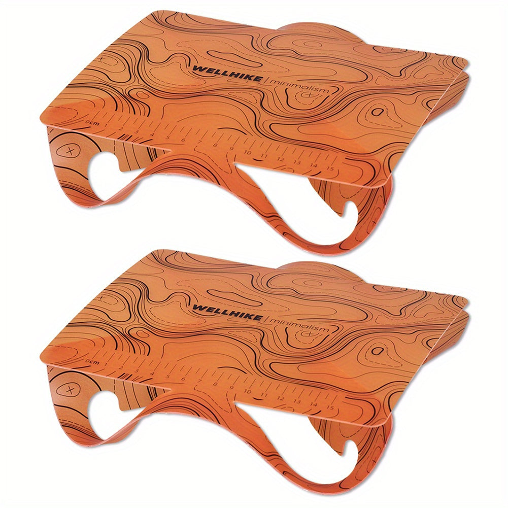 68G Heavy-Duty Folding Camping Table & Cutting Board - Portable Outdoor Table with Non-Slip, Orange\u002F,