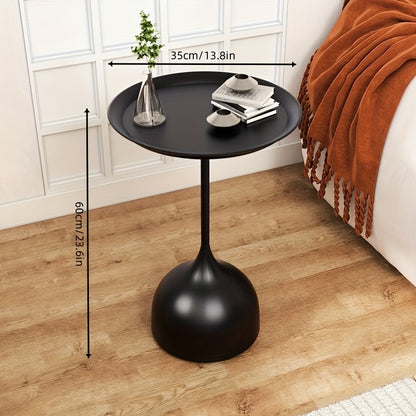 Iron Art Side Table 1pc Modern Nordic Iron Art Side Table - Minimalist Creative End Table for Living Room - Uncharged Iron Construction, No Upholstery