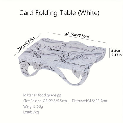 68G Heavy-Duty Folding Camping Table & Cutting Board - Portable Outdoor Table with Non-Slip, Orange\u002F,